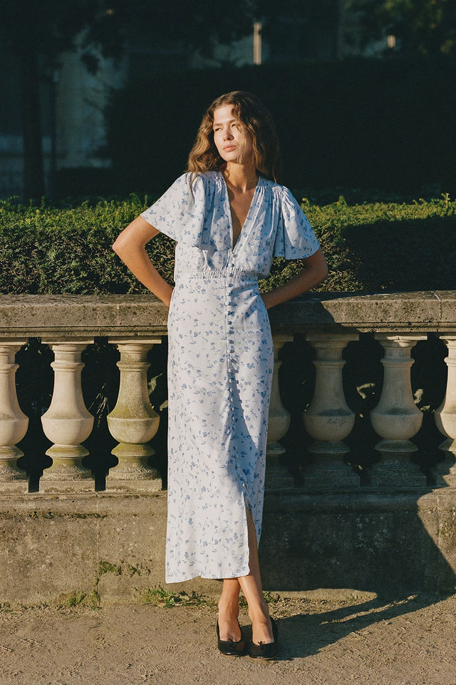 Tae Midi Dress Blossom Blue - Final Sale