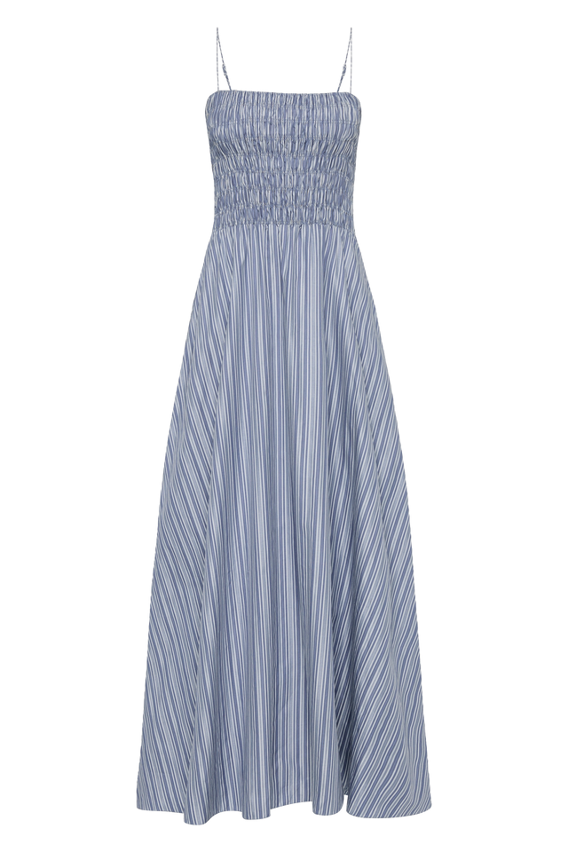 Lida Maxi Dress Blue Stripe - Final Sale