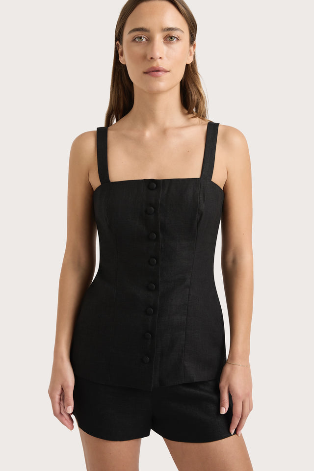 Corbiere Vest Black - Final Sale