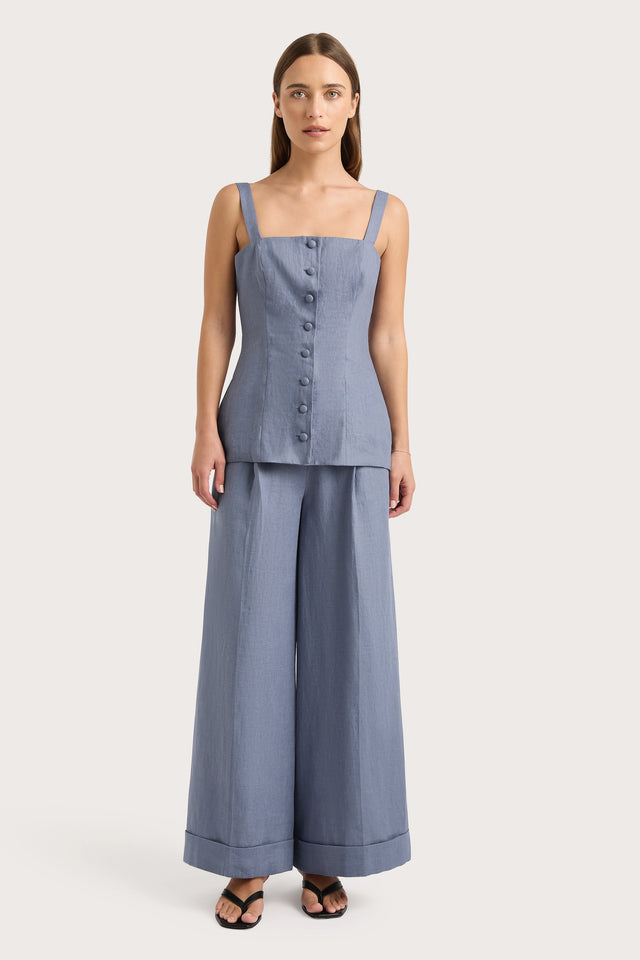 Corbiere Vest Cornflower Blue - Final Sale
