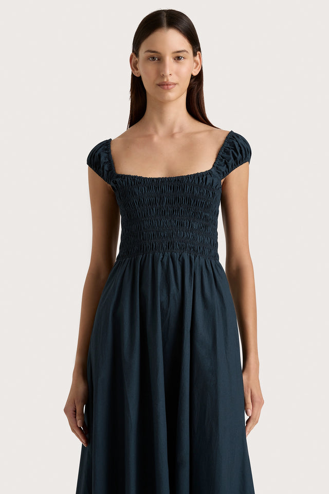 Lene Midi Dress Navy